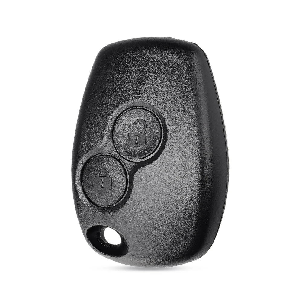 Carcasa mando llave del coche 2 botones compatible con Renault Clio, Twingo, Megane, Laguna y Kangoo negro - imagen 2