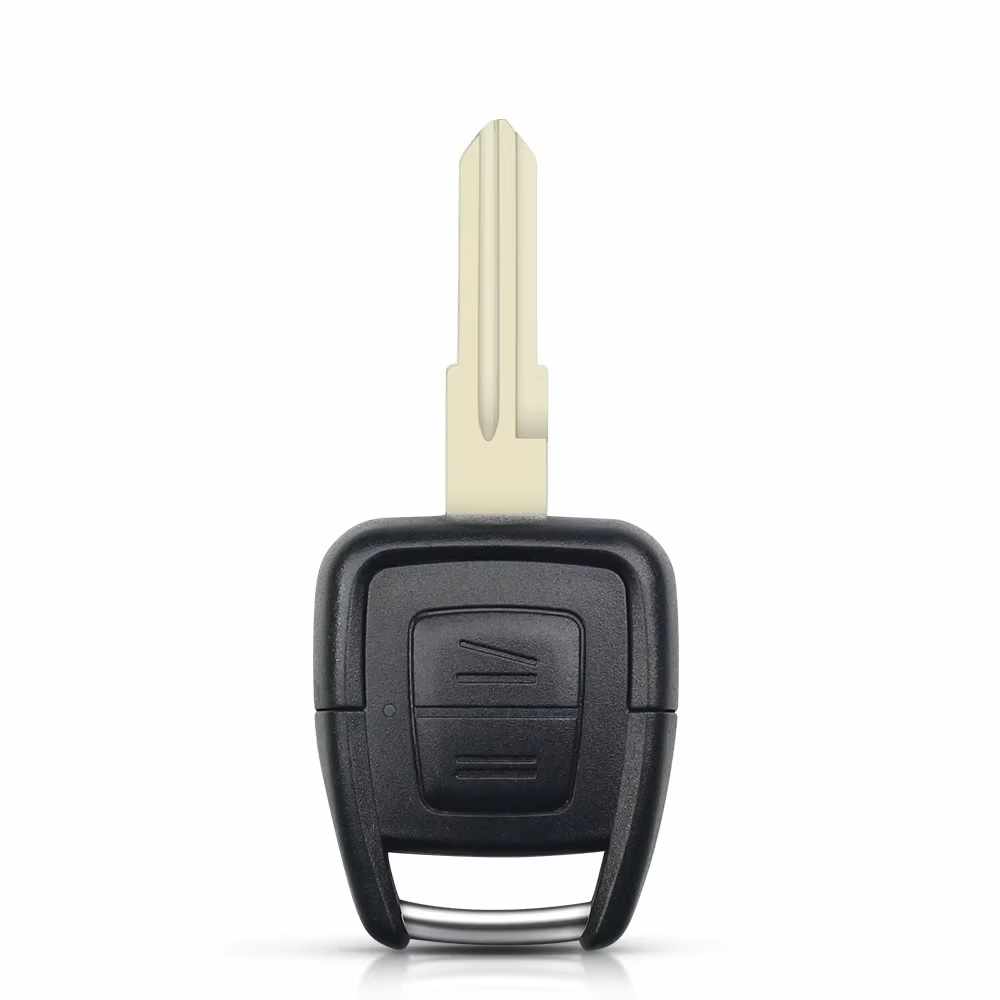 Carcasa mando llave del coche 2 botones compatible con Opel Vectra Astra Zafira Omega negro - imagen 1