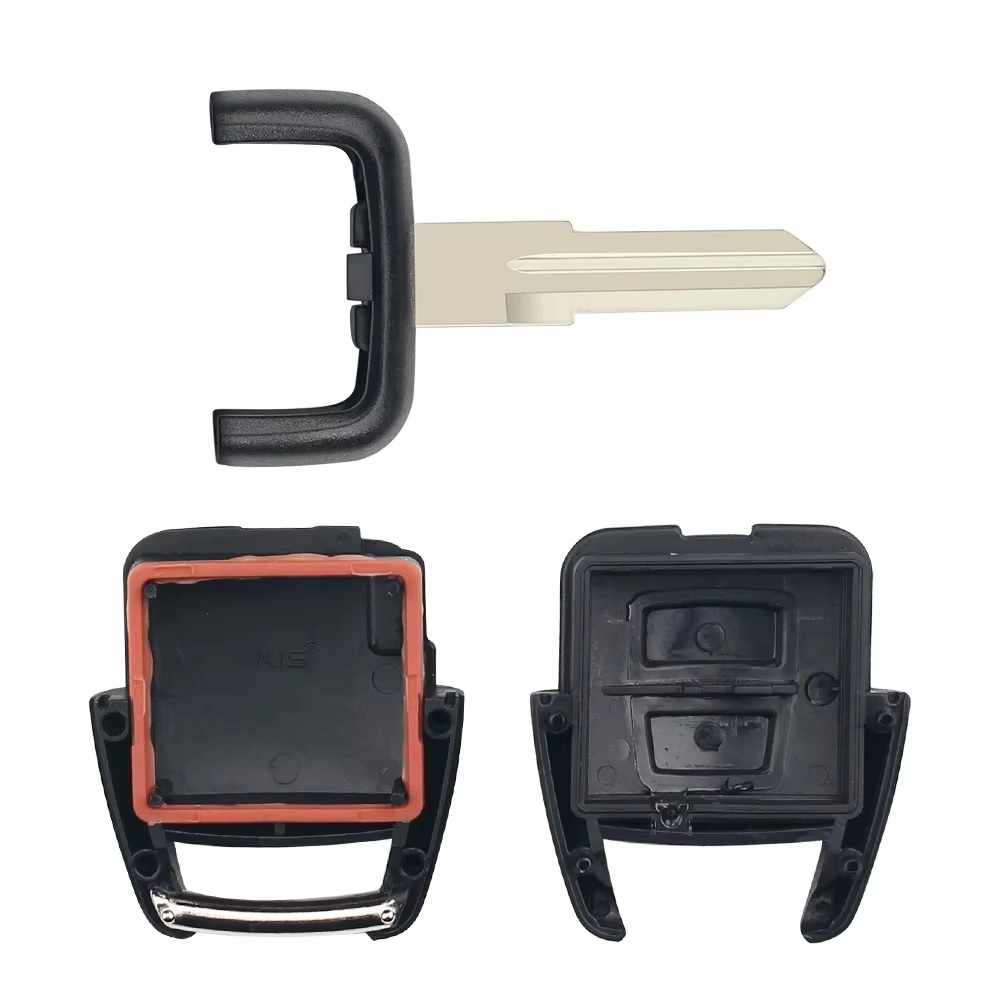 Carcasa mando llave del coche 2 botones compatible con Opel Vectra Astra Zafira Omega negro - imagen 2