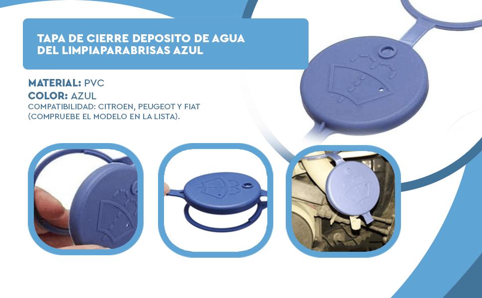 Banner - Tapa de cierre deposito de agua del limpiaparabrisas azul
