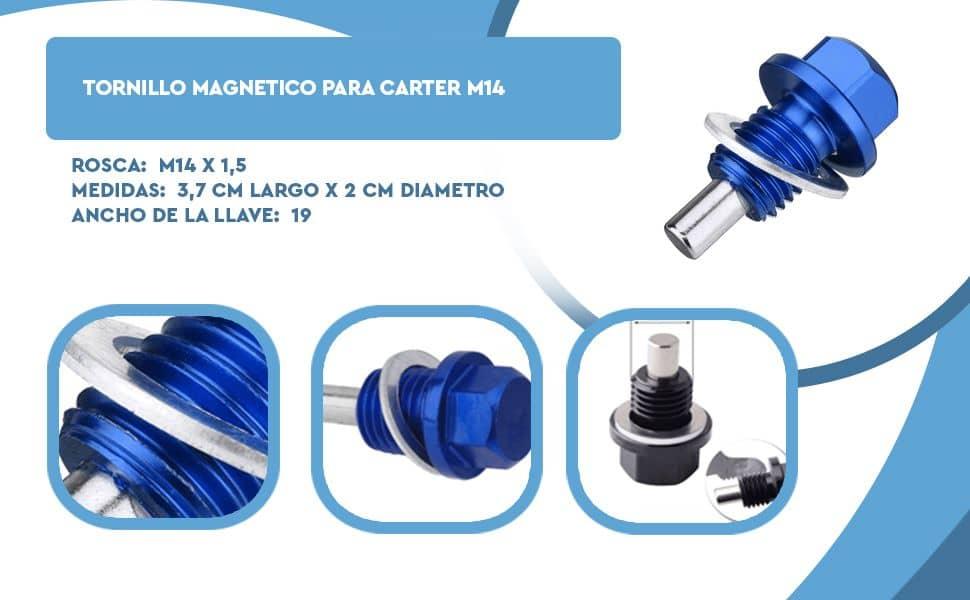 Banner - Tornillo Magnetico para Carter M14 x 1.5 azul