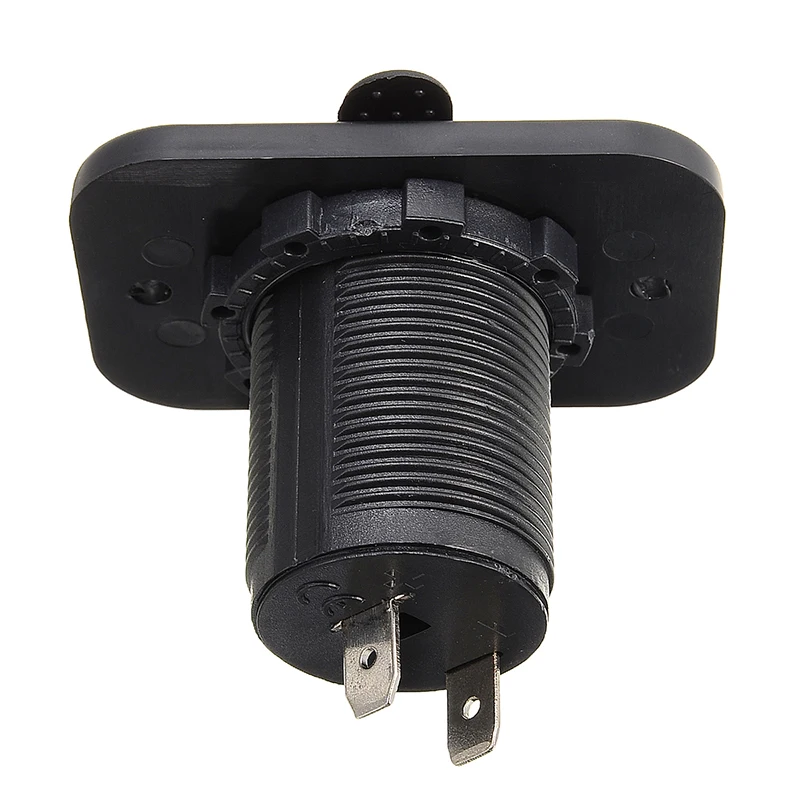 Toma de Corriente Empotrable Mechero 12V para Coche Moto Barco negro - imagen 4
