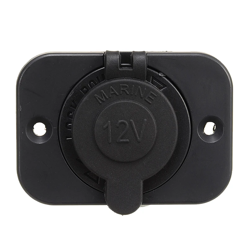 Toma de Corriente Empotrable Mechero 12V para Coche Moto Barco negro - imagen 5