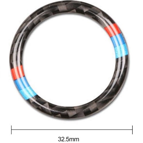 Anillo embellecedor para boton star stop engine compatible con BMW negro - imagen 2