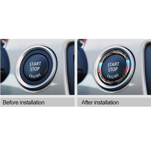 Anillo embellecedor para boton star stop engine compatible con BMW negro - imagen 4