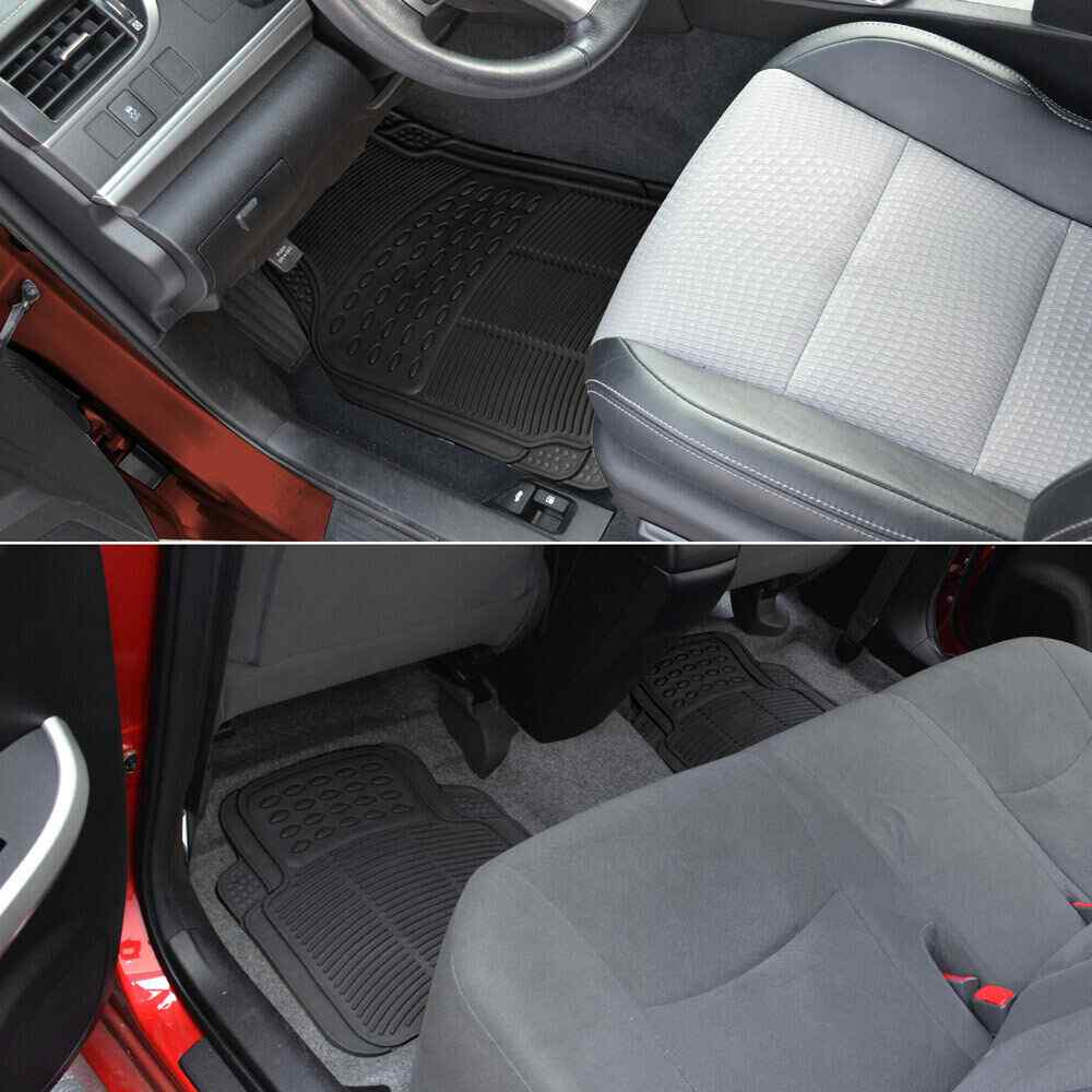 Juego Alfombrillas de Goma Universales para Coche negro - imagen 4