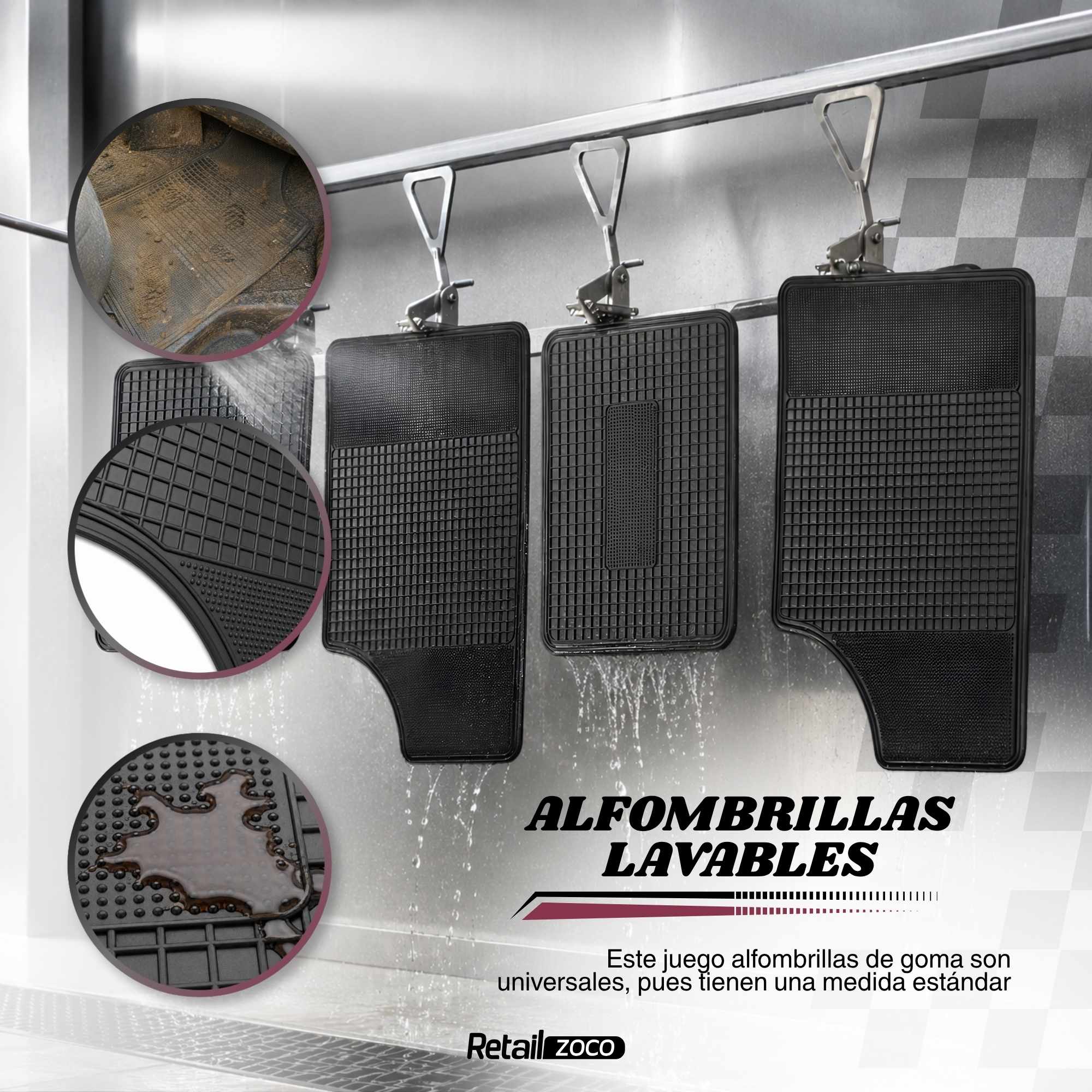 Juego Alfombrillas de Goma Universales para Coche v2 - imagen 5