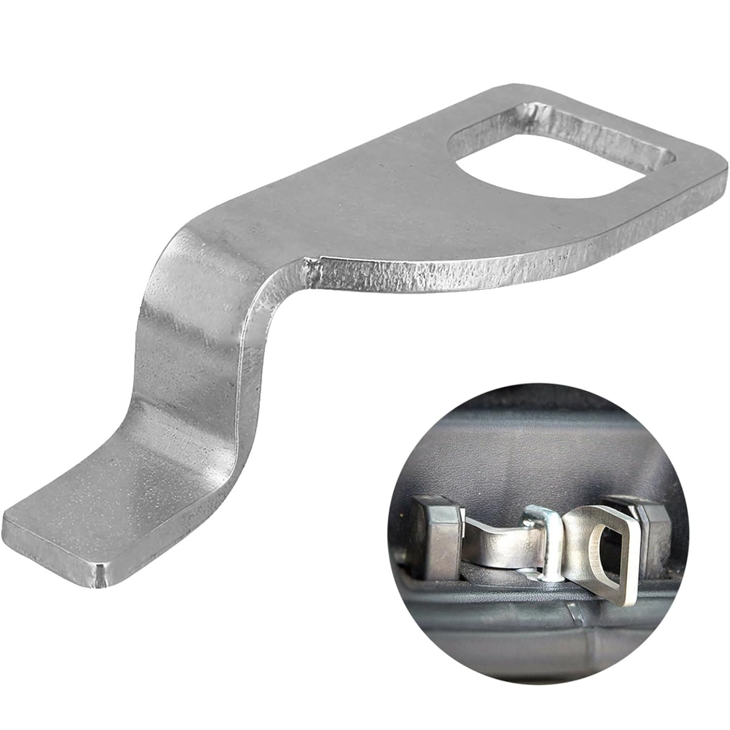 Soporte para puerta trasera de vehiculo inox gris - imagen 1