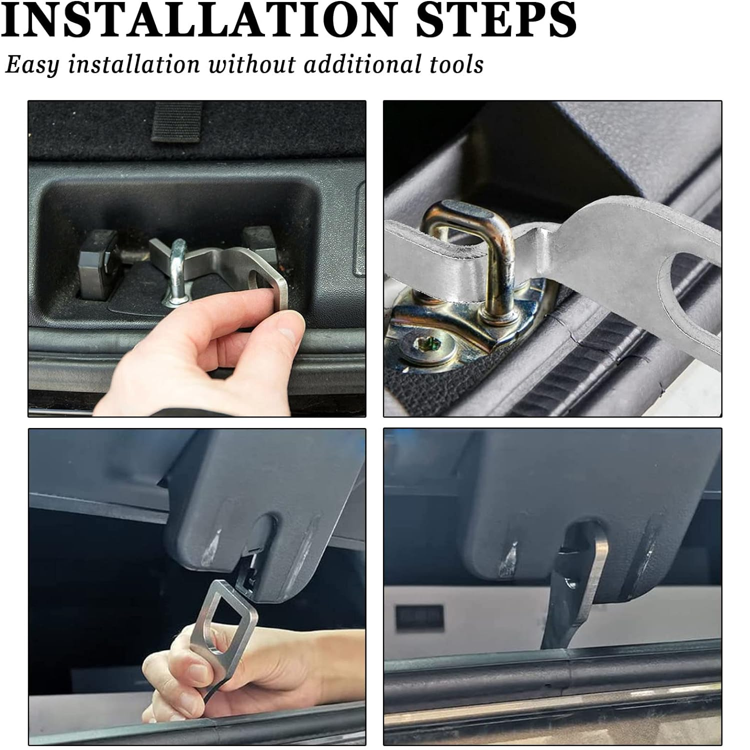 Soporte para puerta trasera de vehiculo inox gris - imagen 3
