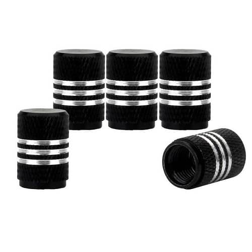 Tapon de aluminio para valvula de neumatico (4 uds) 9935183 negro - imagen 1