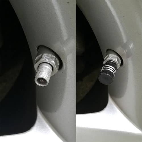 Tapon de aluminio para valvula de neumatico (4 uds) 9935183 negro - imagen 3