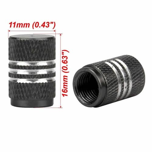 Tapon de aluminio para valvula de neumatico (4 uds) 9935183 Gris - imagen 2