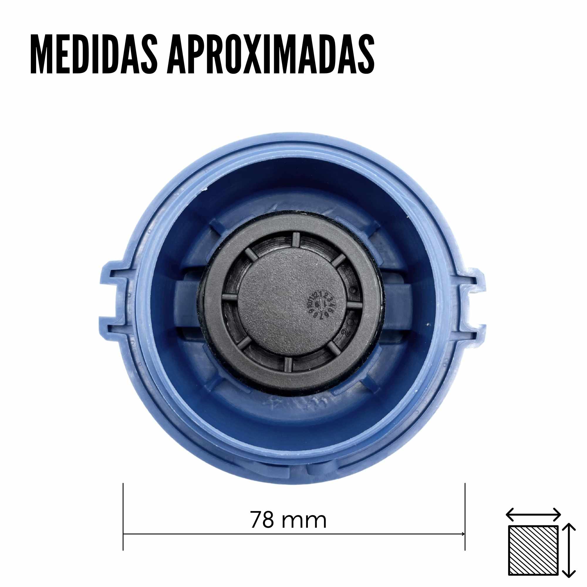 Tapon del tanque refrigerante del motor Azul - imagen 5