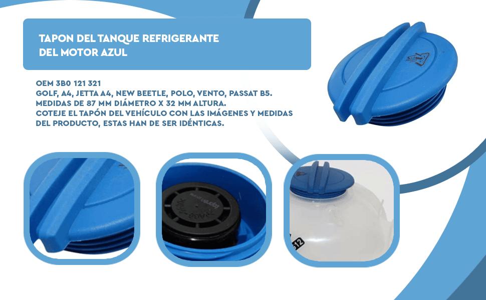 Banner - Tapon del tanque refrigerante del motor Azul
