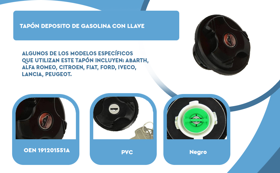 Banner - Tapon deposito de gasolina con llave
