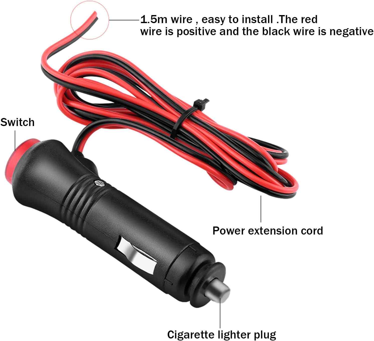 Conector de mechero para coche 1 Metro negro - imagen 6