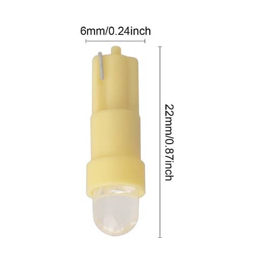 Bombillas LED de salpicadero 12V T5 luz blanco - imagen 3