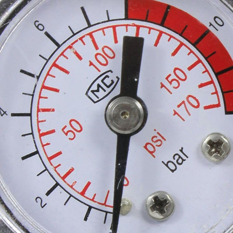 Manometro del compresor de la presion de la bomba de aire del gas Rosca 10mm - imagen 5