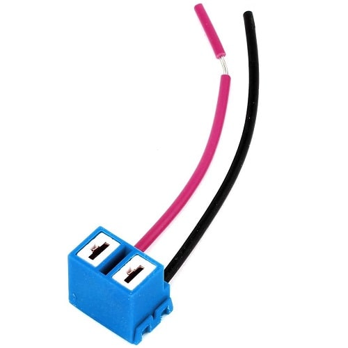 Conector H7 acodado para faros de coche azul - imagen 1