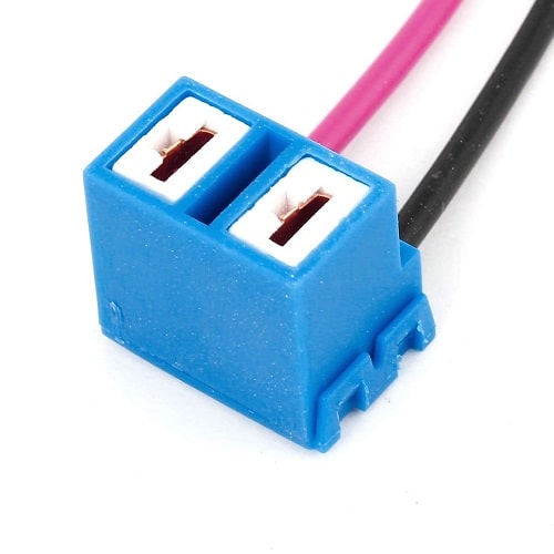 Conector H7 acodado para faros de coche azul - imagen 2