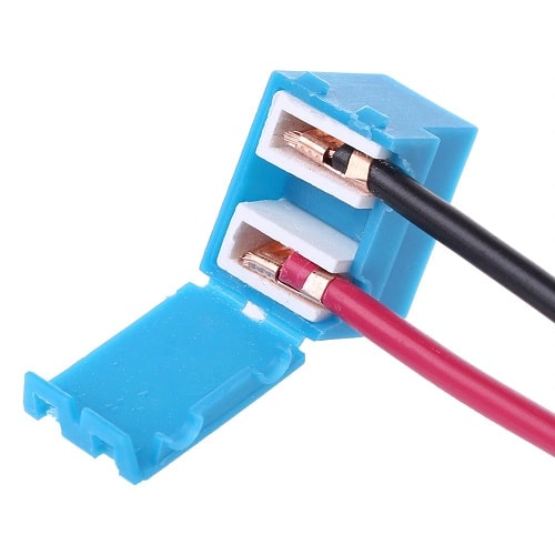 Conector H7 acodado para faros de coche azul - imagen 3