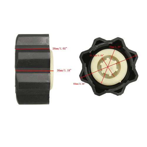 Tapon del tanque refrigerante del coche compatible con Peugeot negro - imagen 3