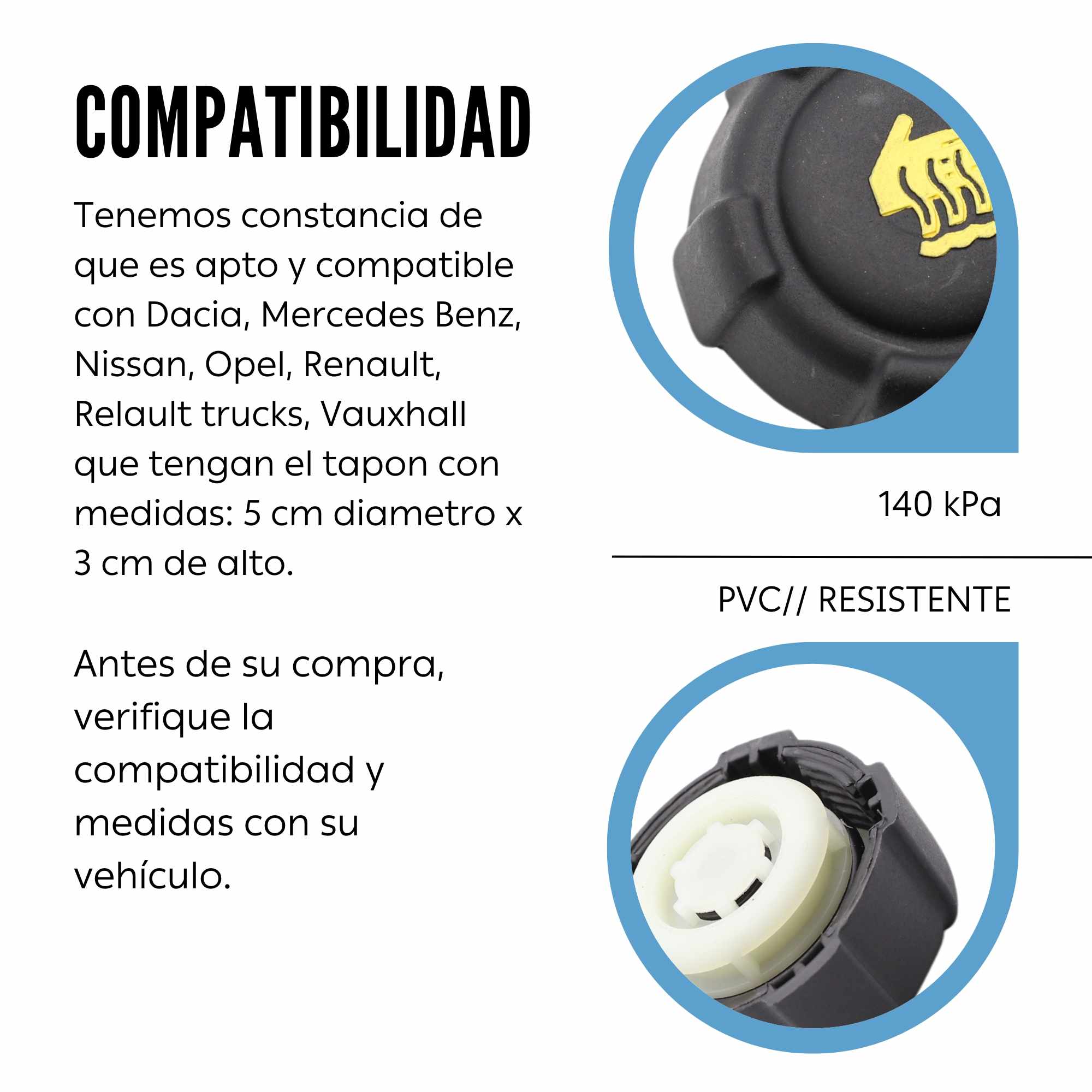 Tapon deposito de refrigerante - imagen 4