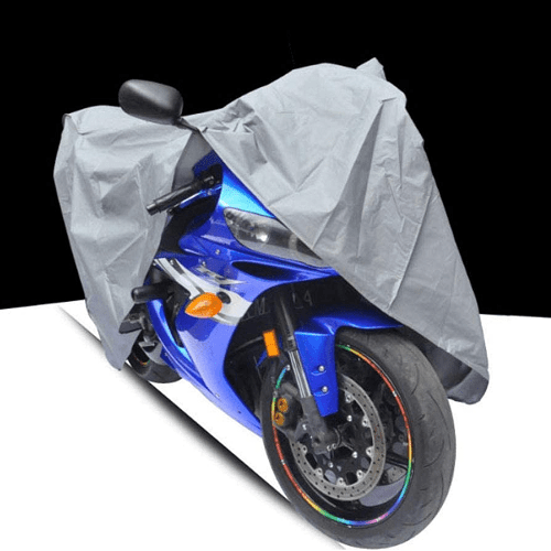 Funda para moto impermeable a Prueba de Polvo Anti-UV 230x130 cm gris - imagen 2