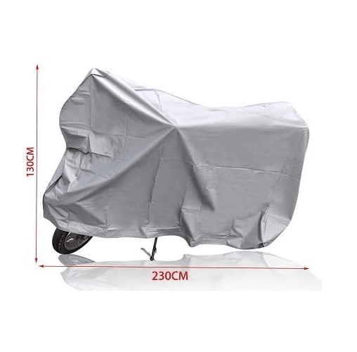 Funda para moto impermeable a Prueba de Polvo Anti-UV 230x130 cm gris - imagen 3