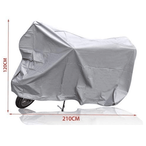 Funda para moto impermeable a Prueba de Polvo Anti-UV 210x120 cm gris - imagen 3