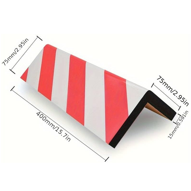 Protector de espuma adhesivo para Garaje 40x15 cm rojo-blanco - imagen 7