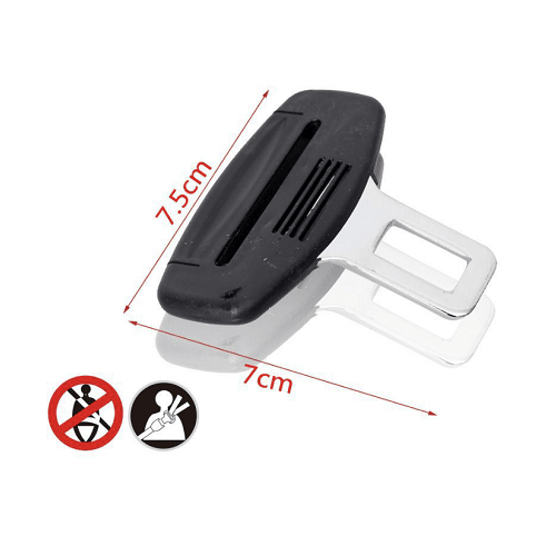 Hebilla de cinturon de seguridad de coche universal negro - imagen 2