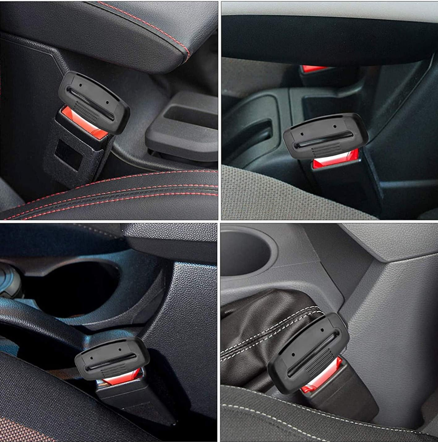 Hebilla de cinturon de seguridad de coche universal negro - imagen 5
