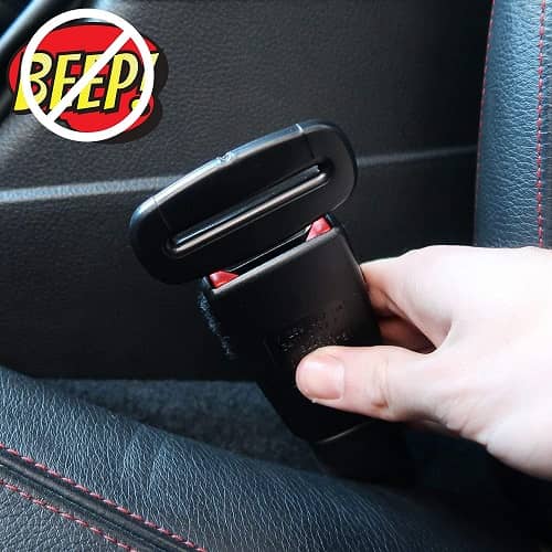 Hebilla de cinturon de seguridad de coche universal negro - imagen 3
