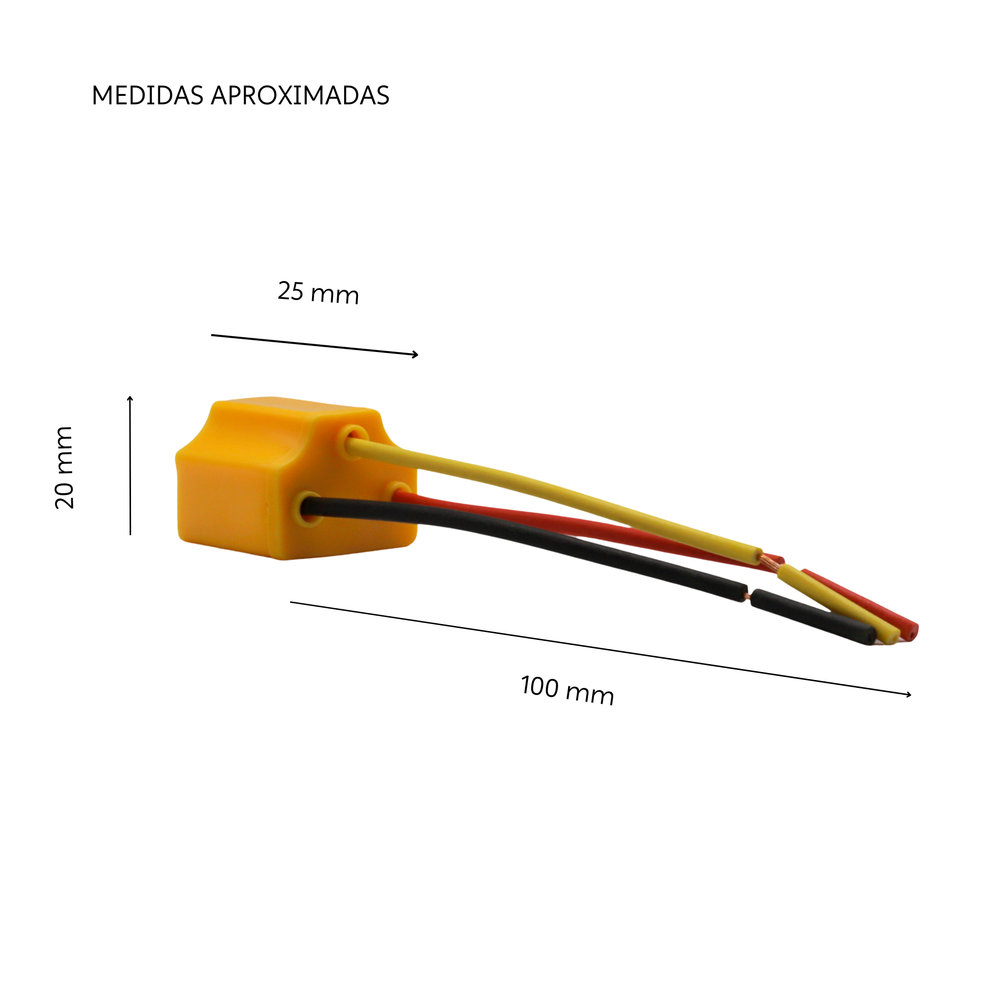 Conector H4 para faros de coche amarillo - imagen 5