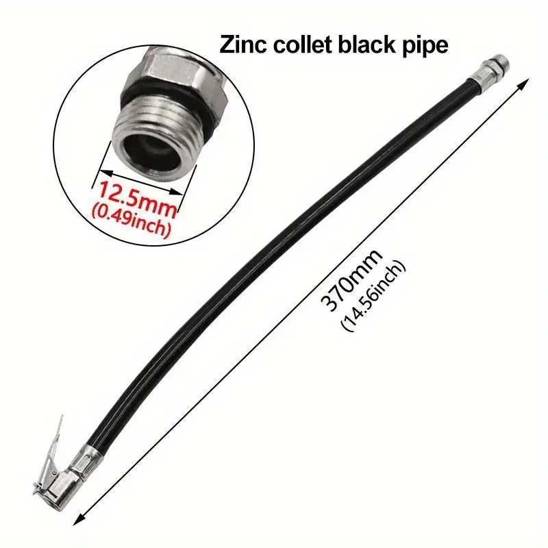 Manguera para inflador de neumatico de coche 16.3 pulgadas Negro - imagen 6