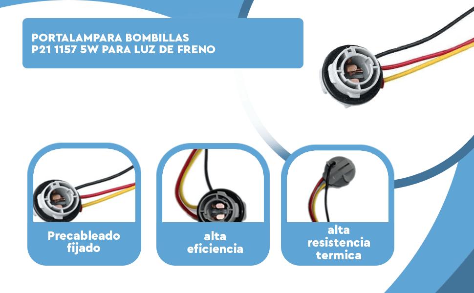 Banner - Portalampara bombillas P21 1157 5W para luz de freno