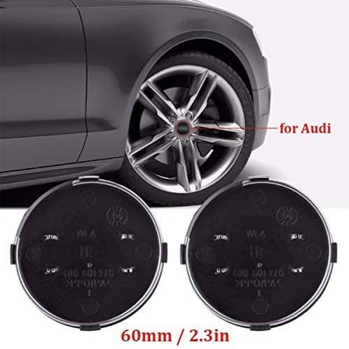 Embellecedor para llanta compatible con Audi 69 mm (4 uds) negro - imagen 4