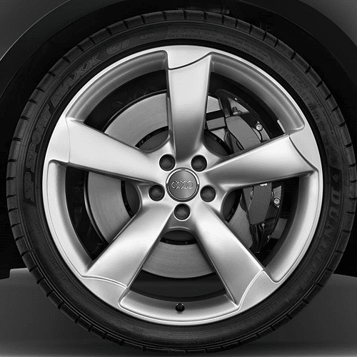 Embellecedor para llanta compatible con Audi 69 mm (4 uds) plateado - imagen 3