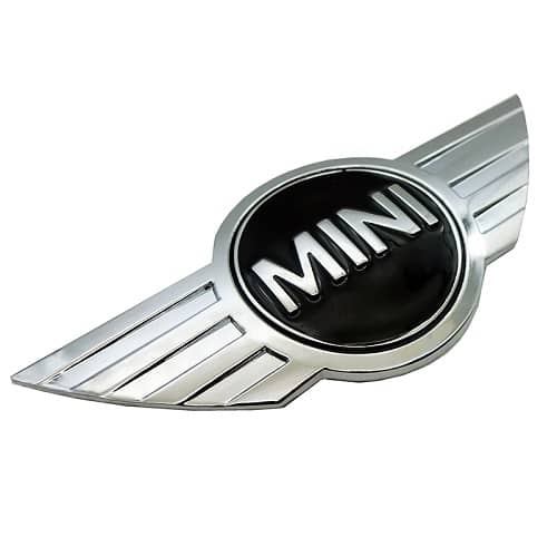 Emblema Adhesivo para capo o maletero compatible con mini plateado - imagen 1