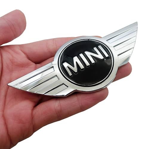 Emblema Adhesivo para capo o maletero compatible con mini plateado - imagen 2