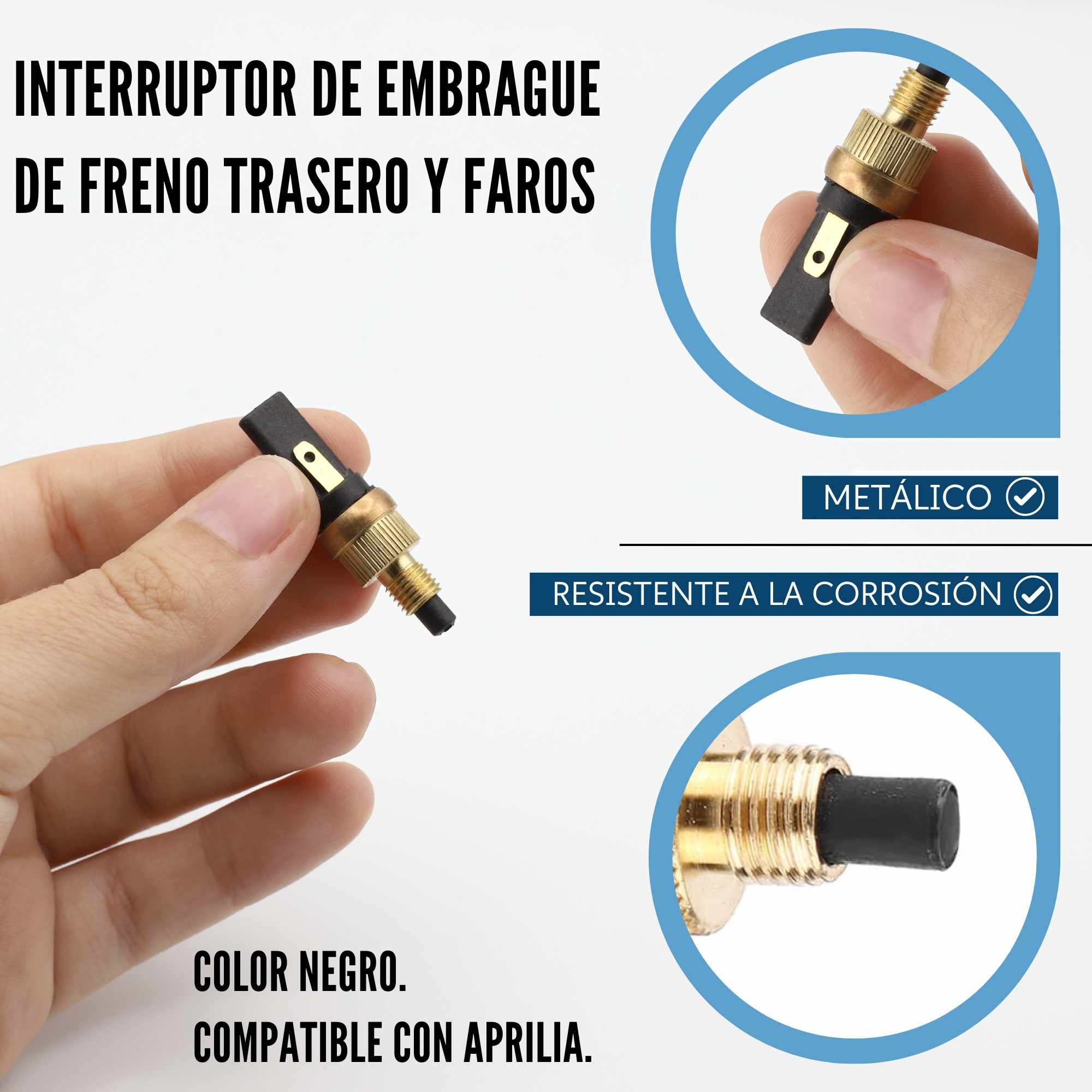 Interruptor de embrague de freno trasero y faros de moto - imagen 4