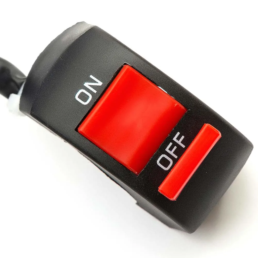 Interruptor luces antiniebla para manillar de moto 12 V CC negro - imagen 3