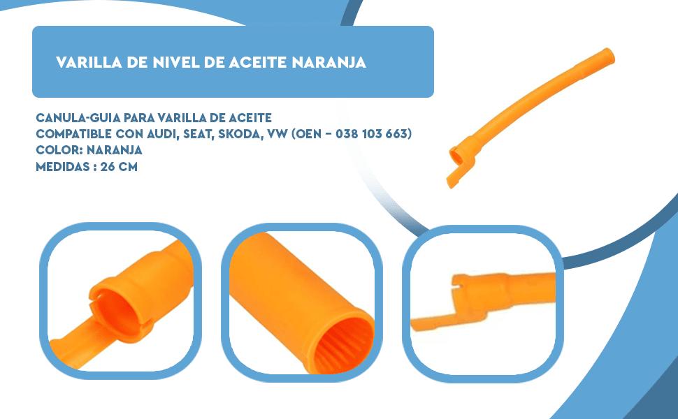 Banner - Varilla de nivel de aceite naranja