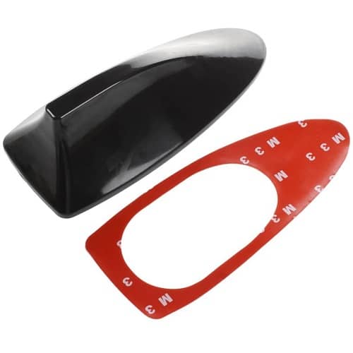 Antena coche estilo aleta tiburon universal negro - imagen 1