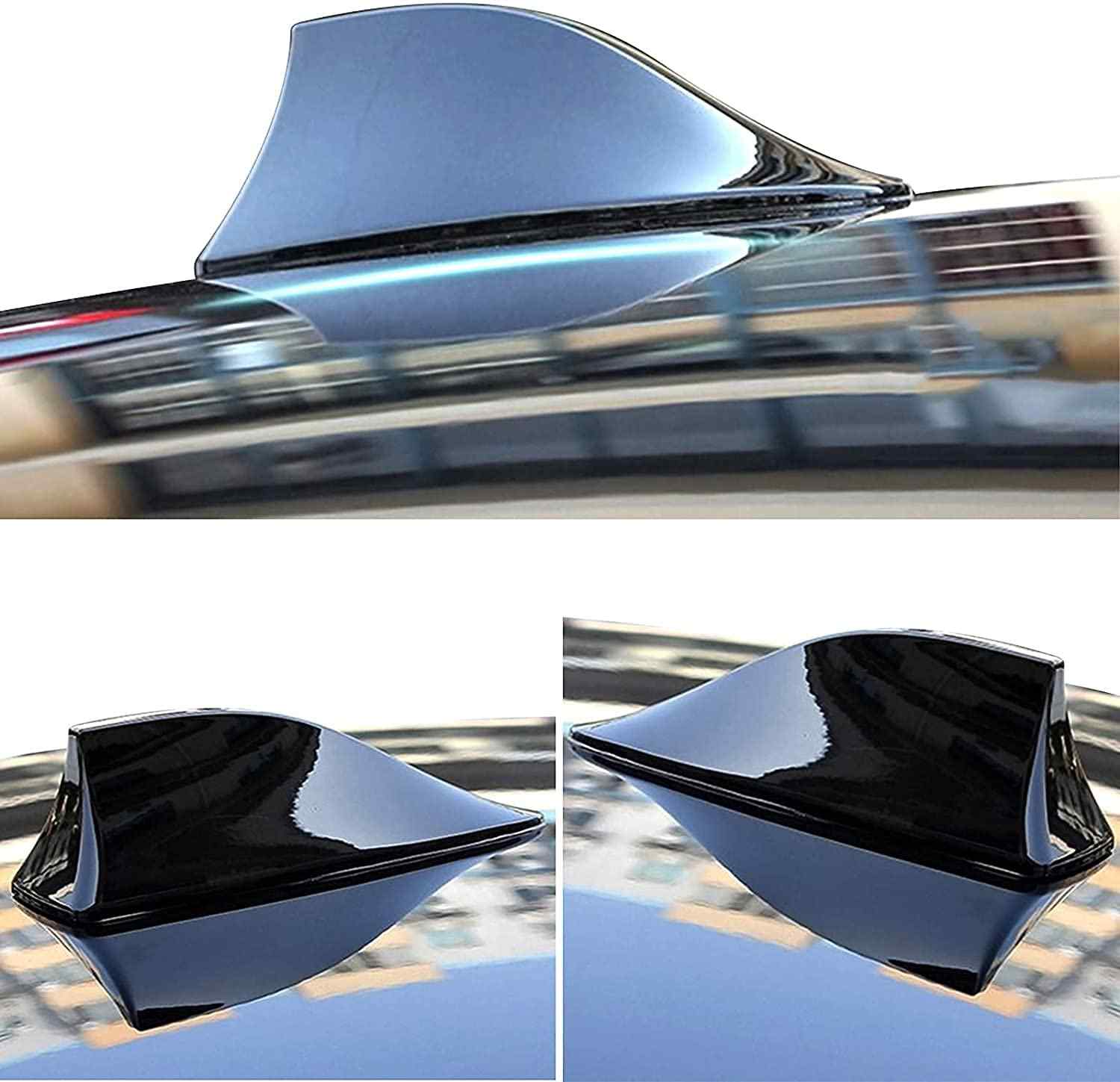 Antena coche estilo aleta tiburon universal negro - imagen 6