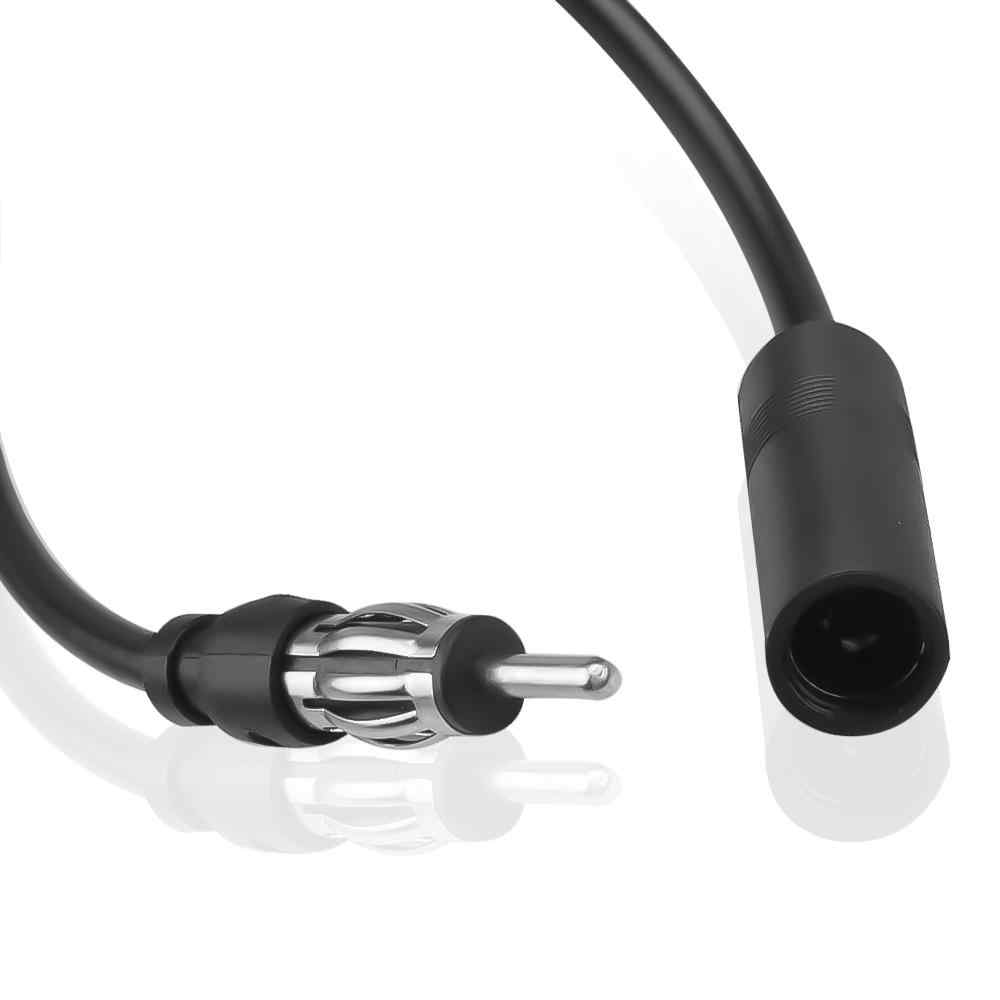 Adaptador extensor antena coche ISO macho a hembra 35 cm negro