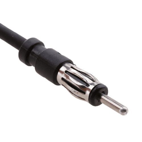 Adaptador extensor antena coche ISO macho a hembra 35 cm negro - imagen 1