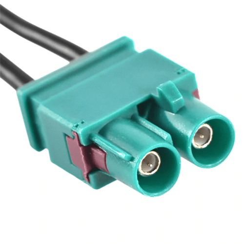Adaptador antena coche doble Fakra a DIN ISO compatible con Audi, VW, Volvo, Seat, Skoda - imagen 2