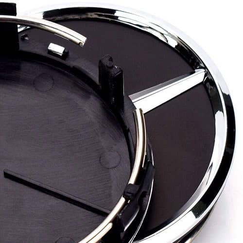 Embellecedor para llanta compatible con Mercedes 75 mm (4 uds) negro - imagen 3
